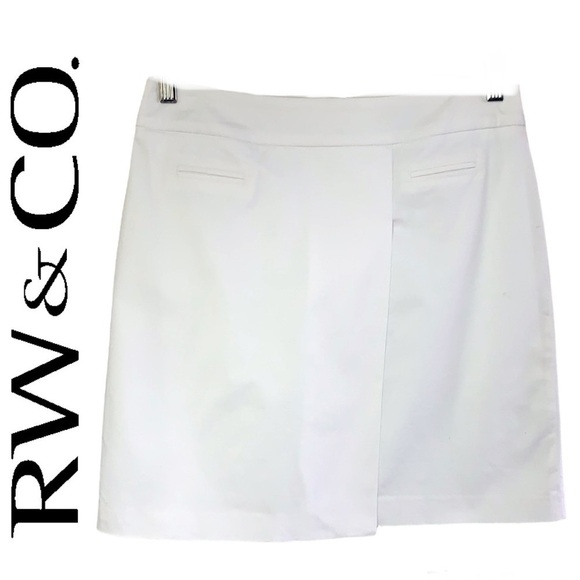 Rw&co White Cotton Blend Women’s Mini Skirt Size 4 - Picture 1 of 15
